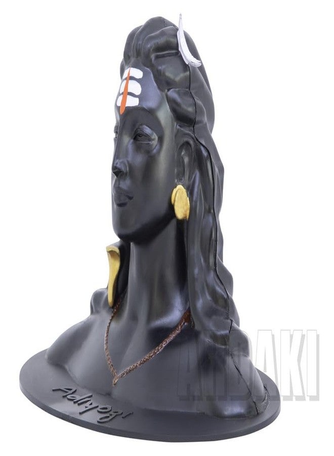 ARDAKI Adiyogi Shiva Statue for Car Dashboard Home Office, Mahadev Murti, God Idols, Showpieces, Home Decor, Car Dashboard Accessories, Pooja & Gift (White&Orange Tilak, Unbrekable Plastic) - Image 3